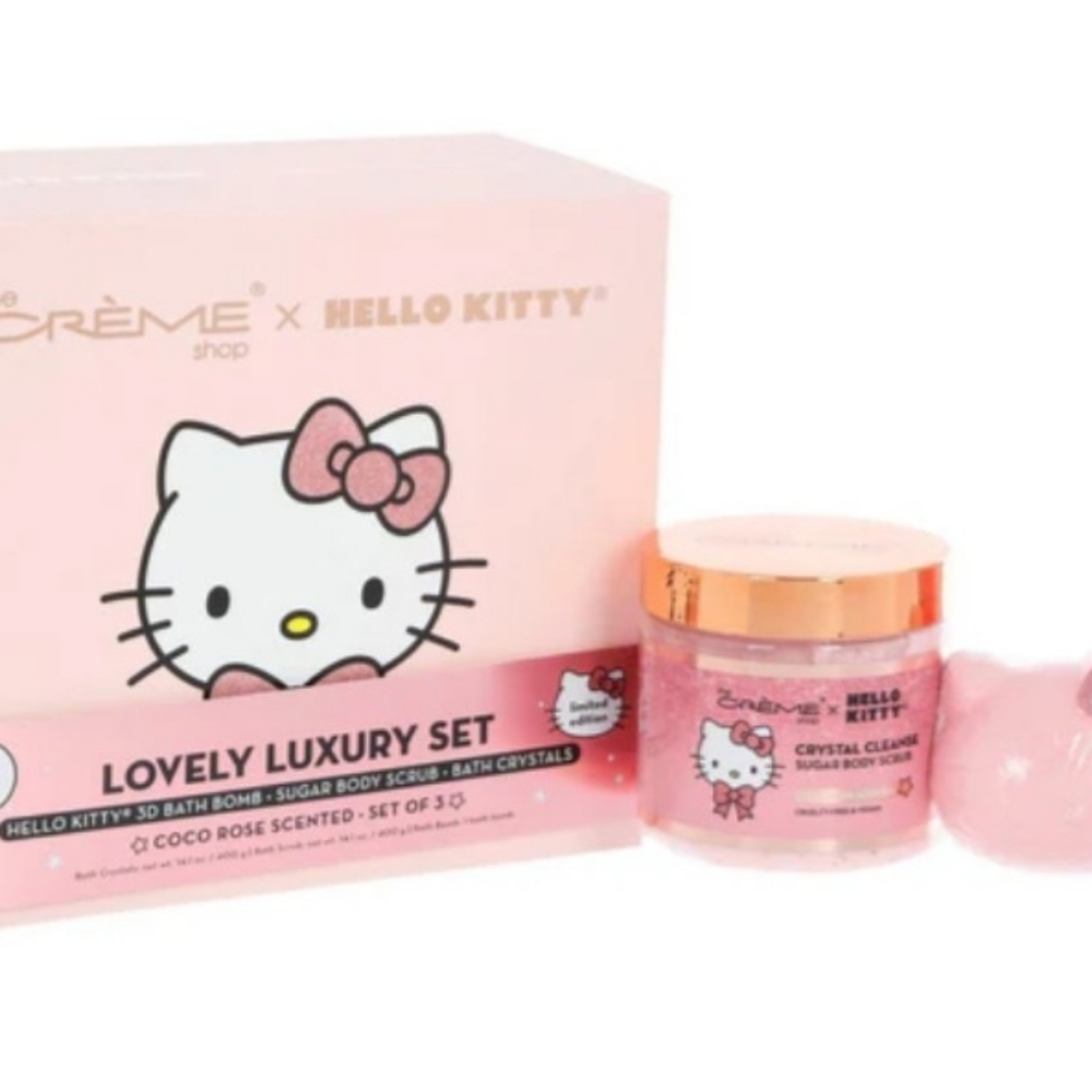 The Crème Shop x Hello Kitty Lovely Luxury Spa 3 Piece Set - Picture 2 of 5
